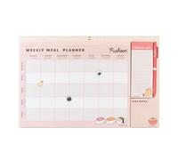 Grupo Erik | Planning Repas Semaine Pusheen - Planner Frigo | Menu Semaine Frigo Magnétique de 50 pages, avec liste de courses et notes adhésives