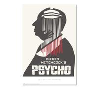 Grupo Erik - Poster Alfred Hitchcock, Psychose - 61x91,5cm - Deco Maison, Decoration Murale, Affiche Décorative