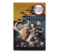 Grupo Erik Poster Demon Slayer House of Impression d'art - Déco Salon ou Chambre - Déco Chambre - Taille 61 x 91 - Licence Officielle