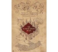 Grupo Erik - Poster Harry Potter La Carte Du Maraudeur - Deco Maison, Decoration Murale, Affiche Décorative