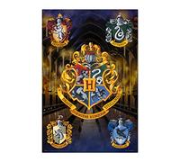 Grupo Erik - Poster Harry Potter Maisons Poudlard - Deco Maison, Decoration Murale, Affiche Décorative