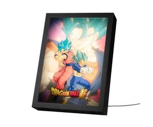 Grupo Erik | Poster LED Encadré Dragon Ball Super | Décoration Murale | Cadre Lumineux LED | Déco Chambre et Salon, Illustration Sous Licence, Idée Cadeau Fan