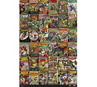 Grupo Erik - Poster Marvel Comics Classic Covers - Deco Maison, Decoration Murale, Affiche Décorative
