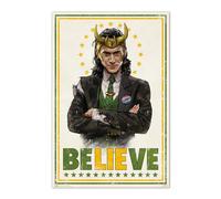 Grupo Erik - Poster Marvel Loki - Deco Maison | 61x91,5 cm - Grand Format - Decoration Murale, Affiche Décorative, Affiche Série