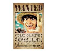 Grupo Erik - Poster One Piece Netflix - wanted monkey d. luffy - Deco Maison, Decoration Murale, Affiche Décorative