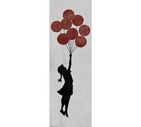 Grupo Erik - Poster Porte Brandalised Girl Floating Original - Deco Maison | 53 x 158 cm - Format Vertical