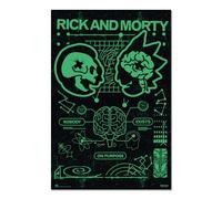 Grupo Erik Poster Rick And Morty « Nobody Exist On Purpose » - 91 x 61,5 cm - Envoyé Roulé - Cool - Art Mural - Affiches et Impressions, Personne n'existe sur le but