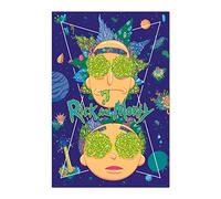Grupo Erik - Poster Rick & Morty High In The Sky - Deco Maison, Decoration Murale, Affiche Décorative