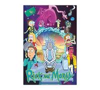 Grupo Erik - Poster Rick & Morty Saison 4 - Deco Maison, Decoration Murale, Affiche Décorative