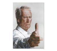 Grupo Erik Poster Sebastian Krüger Clint Eastwood - Deco Maison | 61x91,5 cm - Grand Format - Decoration Murale, Affiche Décorative, Deco Maison