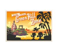 Grupo Erik - Poster Sonic The Hedgehog - come play at beautiful green hill zone - Deco Maison, Decoration Murale, Affiche Décorative