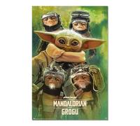 Grupo Erik - Poster Star Wars, Mandalorian et Grogu - 61x91,5cm - Deco Maison, Decoration Murale, Affiche Décorative