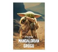 Grupo Erik - Poster Star Wars, Mandalorian et Grogu - 61x91,5cm - Deco Maison, Decoration Murale, Affiche Décorative