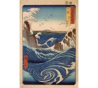 Grupo Erik - Poster The Naruto Whirlpools, Hiroshige - Deco Maison, Decoration Murale, Affiche Décorative