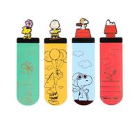 Grupo Erik | Set de 4 Marque-Pages Snoopy | Accessoire Lecture | Marque-Pages à Collectionner | Accessoire Lecture, Papeterie Originale, Petit Cadeau Fan