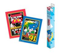 Grupo Erik | Set de Mini Posters Sonic | Décoration Murale | Lot de Mini Posters | Déco Chambre et Bureau, Affiches À Encadrer, Idée Cadeau Fan