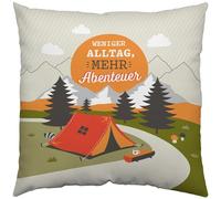GRUSS & CO 48422 Coussin décoratif, en Coton, 30 x 30 cm, réversible, pour Cadeau, Anniversaire, décoration