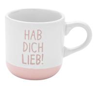 GRUSS & CO 73938 Tasse à expresso avec gravure HDL | Tasse en grès 10 vec bande cadeau | Cadeau pour amis, anniversaire | 73938