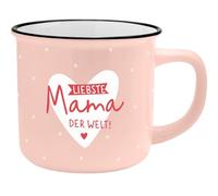 GRUSS & CO 74170 - Tasse XL - Motif maman - Tasse préférée en porcelaine - Avec inscription en allemand - 55 vec banderole cadeau - Cadeau pour maman, fête des mères