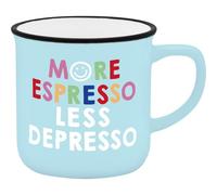 GRUSS & CO 74748 Tasse à expresso motif More | Mini tasse en porcelaine 10 vec pochette cadeau | Cadeau pour amis, anniversaire