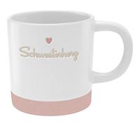 GRUSS & CO Mug avec gravure cœur sœur en grès 40 cl Multicolore 48434