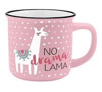 GRUSS & CO Mug Motif Lama | Porcelaine New Bone China aspect émail 35 adeau amusant | 45784