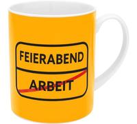 GRUSS & CO Tasse XL Motif soirée : article cadeau avec inscription en allemand « Feierabend »