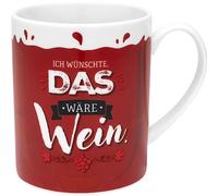 GRUSS & CO Tasse XL motif vin | Tasse amusante en porcelaine, grande tasse 60 cl, rouge | cadeau pour femme, cadeau de fête | 48814
