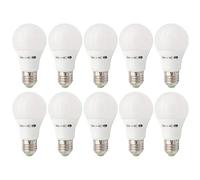 GRV E27 5W SMD LED AC12V / DC12V-24V Ampoule de Remplacement à Incandescence 40W pour Système Solaire, VR, Camping-Car, Bateau, Intérieur Basse Tension Blanc Chaud Lot de 10 (éclairage non Domestique)