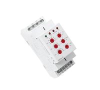 GRV8-10 Din Rail 3 Phase Voltage Monitoring Relay with Reset Time 0.1s-10s Voltage Relay 36mm Width EKFBQBGW(GRV8-10 M460)