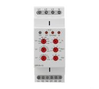 GRV8-10/M265 Relais de surveillance de tension triphasé pour protection contre les surtensions/sous-tensions avec indicateur LED réglable et montage sur rail DIN pour applications industrielles