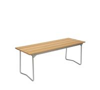 Grythyttan Stålmöbler Banc 8 Chêne huilé-structure en acier avec galvanisation à chaud