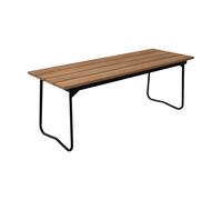 Grythyttan Stålmöbler Banc 8 Teck et acier noir