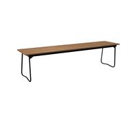 Grythyttan Stålmöbler Banc 9 Teck et acier noir