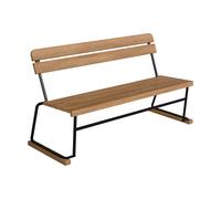 Grythyttan Stålmöbler Canapé 3 Teck et acier noir