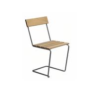Grythyttan Stålmöbler Chaise 1 Chêne huilé-structure en acier avec galvanisation à chaud