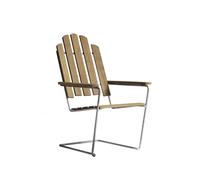 Grythyttan Stålmöbler Chaise longue A3 Chêne huilé-structure en acier avec galvanisation à chaud