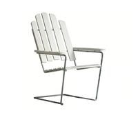 Grythyttan Stålmöbler Chaise longue A3 Chêne laqué banc-galvanisation à chaud