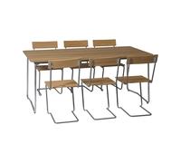 Grythyttan Stålmöbler Ensemble de salle à manger Grythyttan B31 + 6 chaises 1 chêne huilé