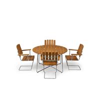 Grythyttan Stålmöbler Ensemble Salle à Manger Grythyttan ø120 cm - huile de chêne