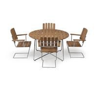Grythyttan Stålmöbler Ensemble Salle à Manger Grythyttan ø120 cm - teck