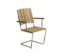 Grythyttan Stålmöbler Fauteuil A2 Chêne huilé-structure en acier avec galvanisation à chaud