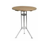 Grythyttan Stålmöbler Table Brasserie à trois pieds Chêne huilé-structure en acier avec galvanisation à chaud