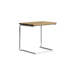 Grythyttan Stålmöbler Table/tabouret A3 Chêne huilé-structure en acier avec galvanisation à chaud