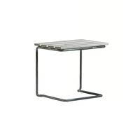 Grythyttan Stålmöbler Table/tabouret A3 Chêne laqué blanc- galvanisation à chaud