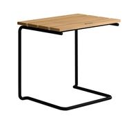 Grythyttan Stålmöbler Table/tabouret A3 Structure en chêne huilé et acier noir