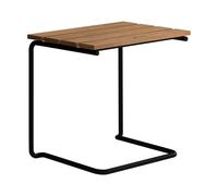 Grythyttan Stålmöbler Table/tabouret A3 Structure en teck et acier noir
