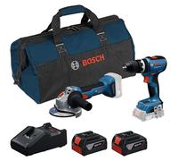 GSB 18V-65 + GWS 18V-8 + 2 batteries GBA 4.0Ah + GAL 18V-40 + sac RAF - BOSCH - 0615A5008Z