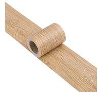 GSCLZ 1 rouleau d'autocollants auto-adhésifs 8cm x 5m, Grain de bois, adhésif imperméable for meubles, aménagement paysager, cadre porte, plinthes sol(Color7)