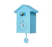 GSCLZ Horloge Murale à Coucou Tendance et créative, Horloge Pendule, Maison d'oiseau, alimentée par Batterie, for Salon, Cuisine(Blue)